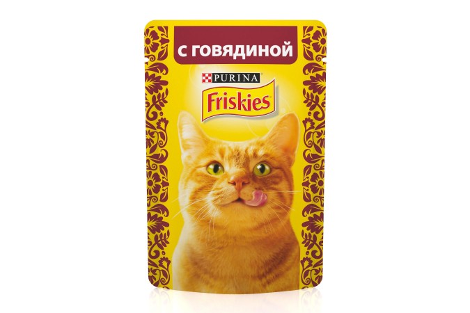 Консервы для кошек Purina Friskies с говядиной