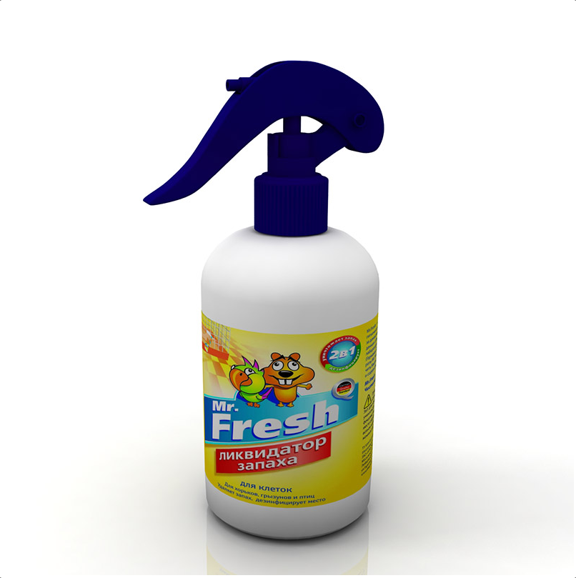 Mr.Fresh 2 в 1 Ликвидатор запаха для птиц и грызунов